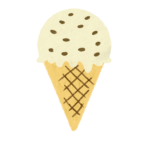 コーンアイスクリームのイラスト ためカモ学びサイト